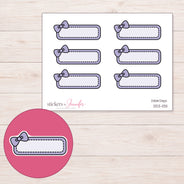 DDZ-11311 planner sticker sheet with enlarged sticker detail