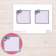DDZ-11313 planner sticker sheet with enlarged sticker detail