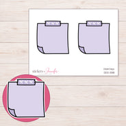 DDZ-11318 planner sticker sheet with enlarged sticker detail
