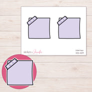 DDZ-11319 planner sticker sheet with enlarged sticker detail