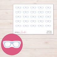 DDZ-11330 planner sticker sheet with enlarged sticker detail