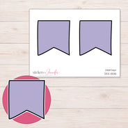 DDZ-11335 planner sticker sheet with enlarged sticker detail