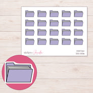 DDZ-11336 planner sticker sheet with enlarged sticker detail