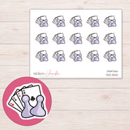 DDZ-11342 planner sticker sheet with enlarged sticker detail