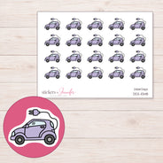 DDZ-11348 planner sticker sheet with enlarged sticker detail