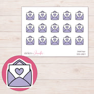 DDZ-11357 planner sticker sheet with enlarged sticker detail