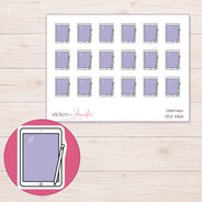 DDZ-11365 planner sticker sheet with enlarged sticker detail