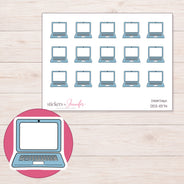 DDZ-11374 planner sticker sheet with enlarged sticker detail