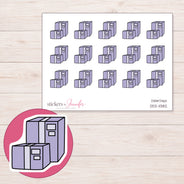 DDZ-11382 planner sticker sheet with enlarged sticker detail