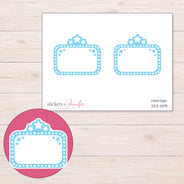 DDZ-11391 planner sticker sheet with enlarged sticker detail