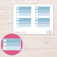 DDZ-11395 planner sticker sheet with enlarged sticker detail