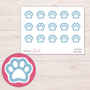 DDZ-11403 planner sticker sheet with enlarged sticker detail