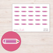 DDZ-11404 planner sticker sheet with enlarged sticker detail