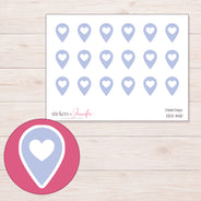 DDZ-11410 planner sticker sheet with enlarged sticker detail