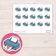 DDZ-11424 planner sticker sheet with enlarged sticker detail