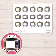 DDZ-11429 planner sticker sheet with enlarged sticker detail