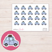 DDZ-11435 planner sticker sheet with enlarged sticker detail