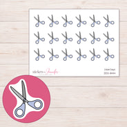 DDZ-11444 planner sticker sheet with enlarged sticker detail