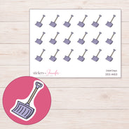 DDZ-11453 planner sticker sheet with enlarged sticker detail