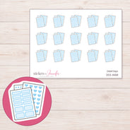 DDZ-11458 planner sticker sheet with enlarged sticker detail