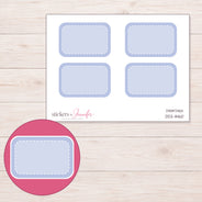 DDZ-11460 planner sticker sheet with enlarged sticker detail