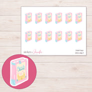 DDZ-11467 planner sticker sheet with enlarged sticker detail