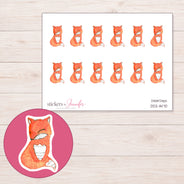 DDZ-11470 planner sticker sheet with enlarged sticker detail