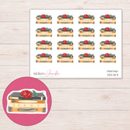 DDZ-11471 planner sticker sheet with enlarged sticker detail