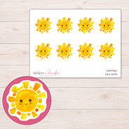 DDZ-11493 planner sticker sheet with enlarged sticker detail