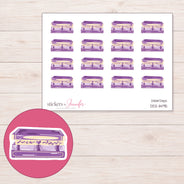 DDZ-11495 planner sticker sheet with enlarged sticker detail