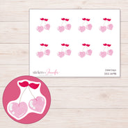 DDZ-11498 planner sticker sheet with enlarged sticker detail