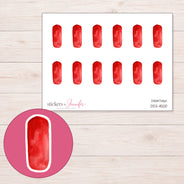 DDZ-11500 planner sticker sheet with enlarged sticker detail