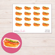 DDZ-11502 planner sticker sheet with enlarged sticker detail