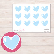 DDZ-11503 planner sticker sheet with enlarged sticker detail