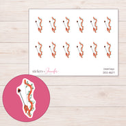 DDZ-11507 planner sticker sheet with enlarged sticker detail