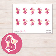 DDZ-11514 planner sticker sheet with enlarged sticker detail