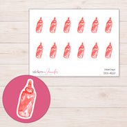 DDZ-11520 planner sticker sheet with enlarged sticker detail