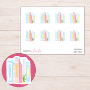 DDZ-11521 planner sticker sheet with enlarged sticker detail