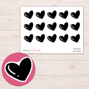 DDZ-11534 planner sticker sheet with enlarged sticker detail