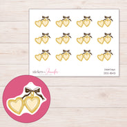 DDZ-11543 planner sticker sheet with enlarged sticker detail