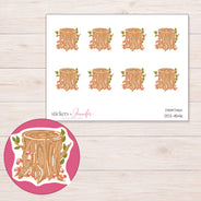 DDZ-11546 planner sticker sheet with enlarged sticker detail