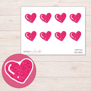 DDZ-11552 planner sticker sheet with enlarged sticker detail