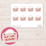 DDZ-11553 planner sticker sheet with enlarged sticker detail