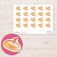 DDZ-11559 planner sticker sheet with enlarged sticker detail