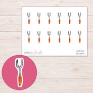 DDZ-11574 planner sticker sheet with enlarged sticker detail