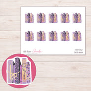 DDZ-11584 planner sticker sheet with enlarged sticker detail