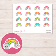 DDZ-11600 planner sticker sheet with enlarged sticker detail