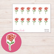 DDZ-11614 planner sticker sheet with enlarged sticker detail
