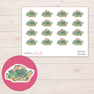 DDZ-11616 planner sticker sheet with enlarged sticker detail