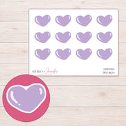 DDZ-11624 planner sticker sheet with enlarged sticker detail